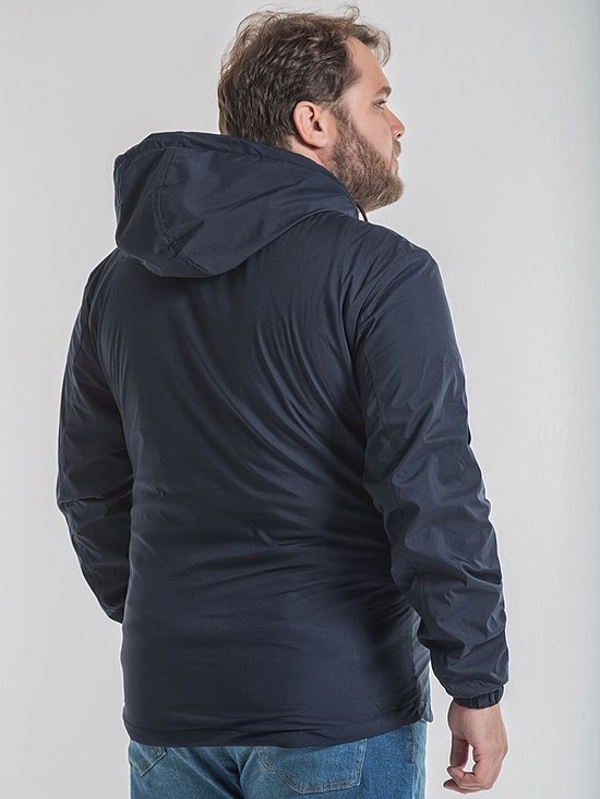 Jaqueta Masculina Nylon Plus Size Dupla Face (Azul)