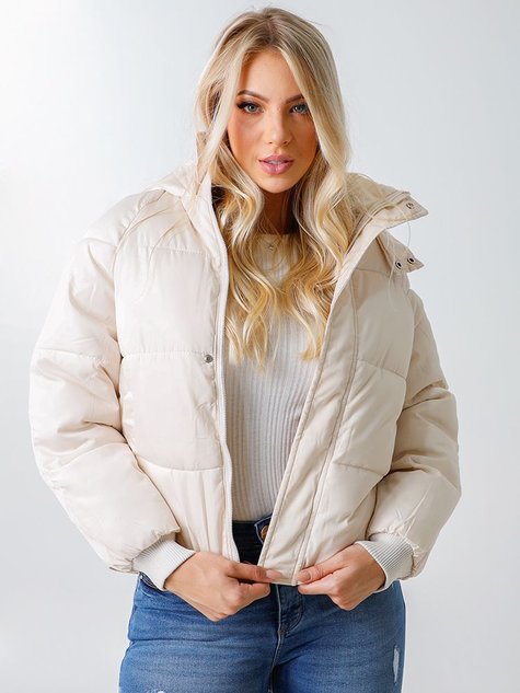 Jacket Puffer Feminino Casaco Feminino Jaqueta Puffer Branca