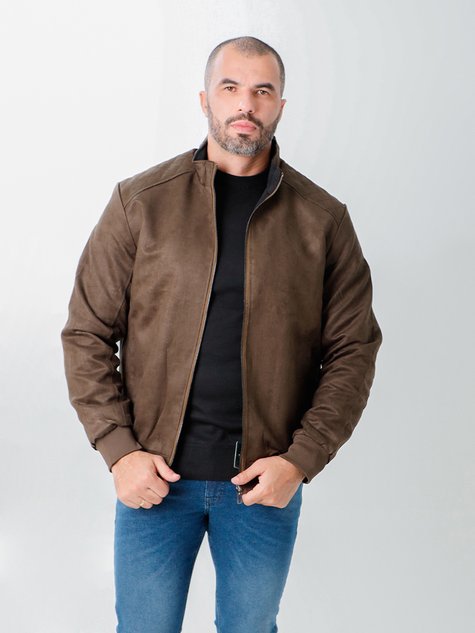 Suede Jaqueta Masculina Marca Individual Jaqueta Masculina De