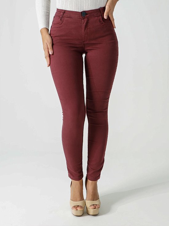 Calça Sarja Feminina CalÇa Jeans Feminina Vinho Calça Feminina
