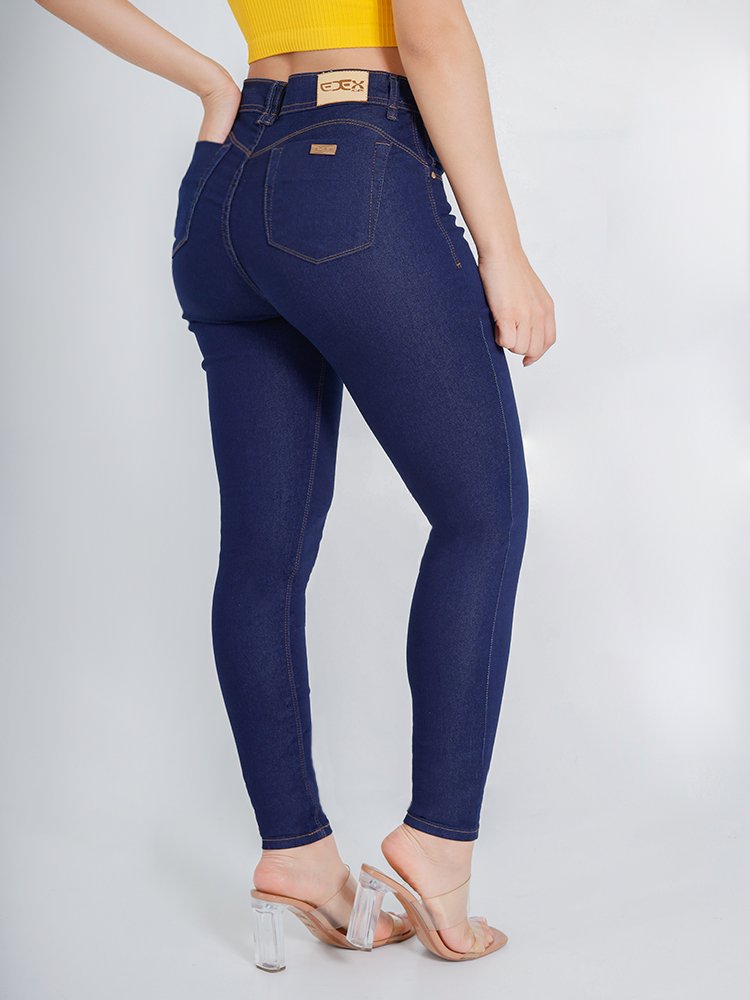 Calça Feminina Jeans Cigarrete Niina Bolso Quadrado Imagem 2