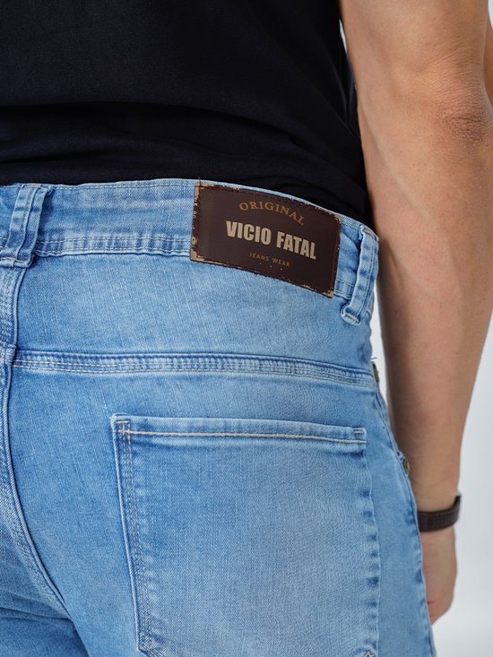 Bermuda Masculina Jeans Slim Confort Colbie (Azul)