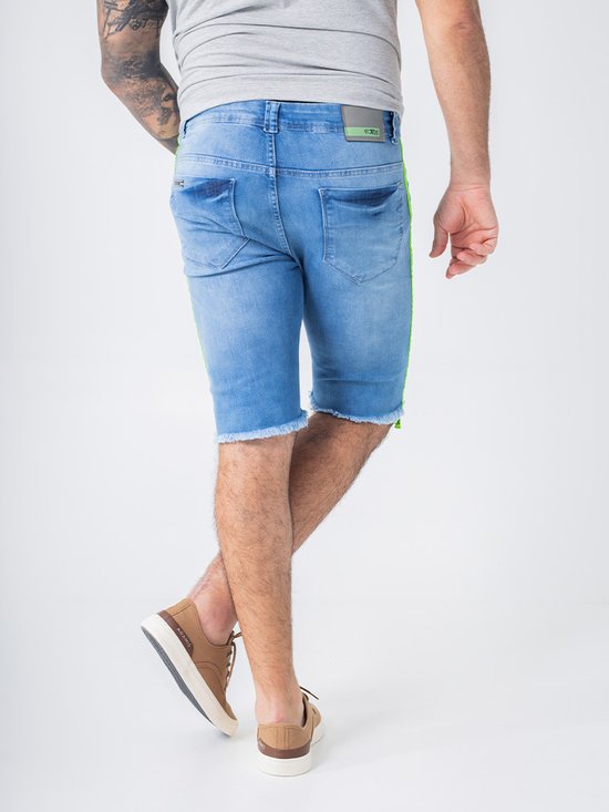 Shorts Bermuda Jeans Masculina Slim Bermuda En Denim Slim Fit Para