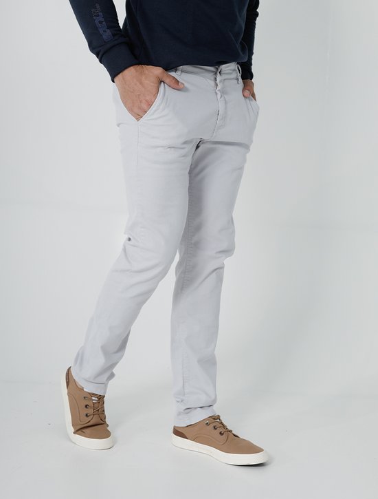 Calça Masculina Sarja Sport Fino Confort (Cinza)