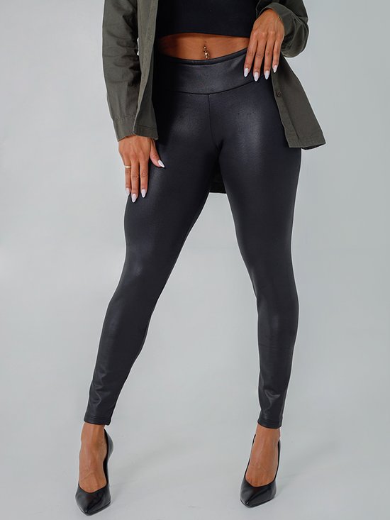 Calça Feminina Legging Cirre Peluciada (Preto)