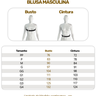 Tabela de Medidas Blusa Masculina