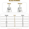 Tabela de Medidas - Blusa Feminina