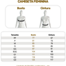 Tabela de Medidas - Camiseta Feminina