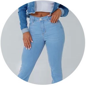 calca feminina jeans boot cut