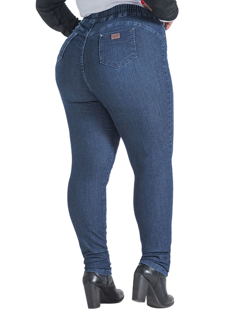 Calça Feminina Jeans Jogging Alice Safira Plus Size