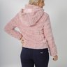 jaqueta feminina capuz peluciada rosa