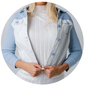 jaqueta feminina jeans pedra da lua