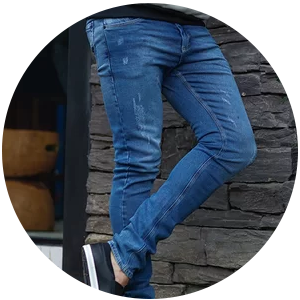 calca masculina jeans destroyed