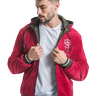 jaqueta masculina dupla face vermelha