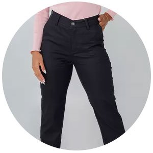 calca preta feminina sarja preta alfaiataria