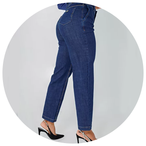 calca jeans plissada feminina jeans