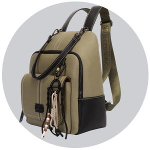 mochila original wj acessorio couro verde