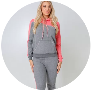 conjunto feminino moletom edex cinza
