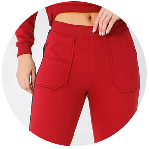 conjunto de moletom feminino edex vermelho
