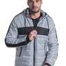 jaqueta masculino nylon cinza