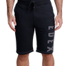 bermuda masculina moletom preto
