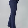 calca feminina jeans boot cut azul