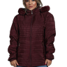 t jaqueta feminina nylon plus bordo