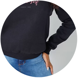 moletom feminino preto edex