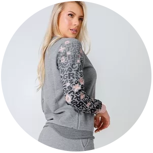 conjunto de moletom feminino cinza