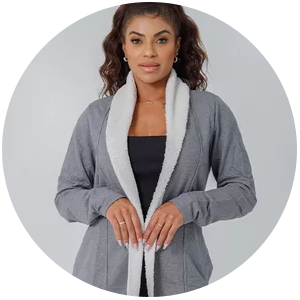 Casaco Unissex Moletom Alongado Overcoat Furry (Cinza)