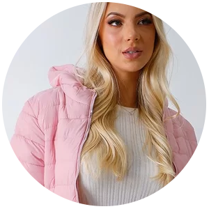 jaqueta feminina puffer rosa