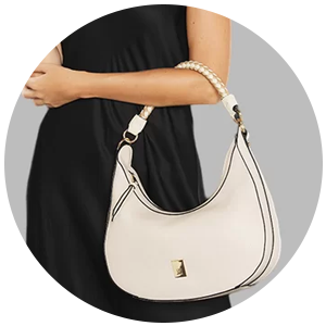bolsa feminina bege hobo wj