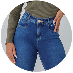 calca feminina jeans modeladora