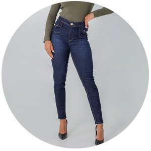 calca feminina jeans cigarrete