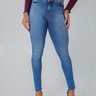 calca feminina jeans modeladora azul