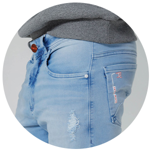 calca masculina jeans destroyed