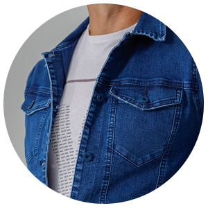 jaqueta azul masculina jeans bolso