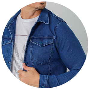 jaqueta masculina jeans azul