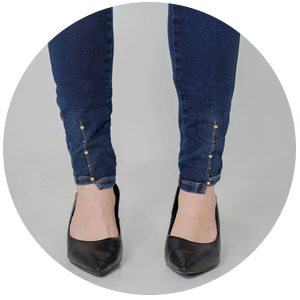 calca feminina jeans modeladora edex
