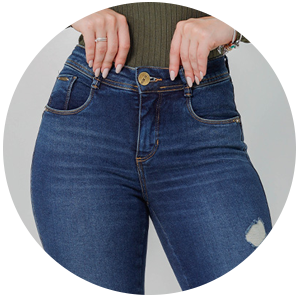 calca jeans azul modeladora