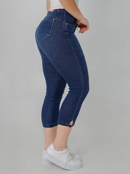 Calça Feminina Jeans Capri Modeladora Cintura Alta