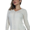 blusa feminina de fio branco