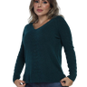 blusa feminina de fio verde