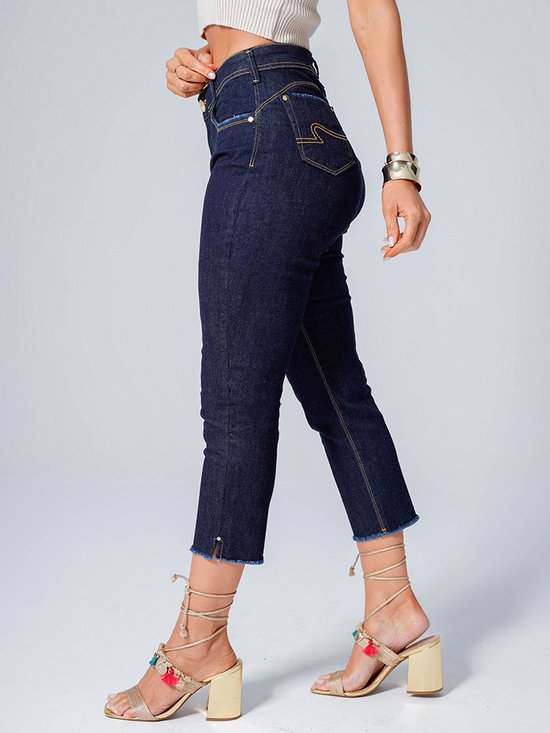 Calça Capri CalÃ§a Vicio Fatal Calça Feminina Jeans Capri Barra