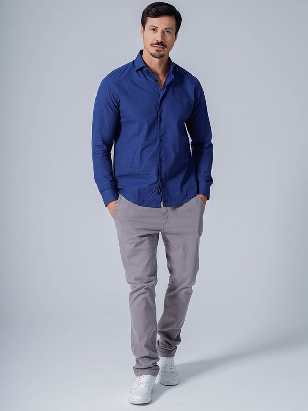 Calça Social Masculina Barra Curta Comprar Calça Alfaiataria