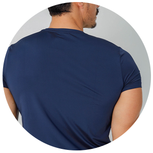 camiseta dry masculina azul marinho