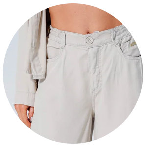 calca feminina jeans wide