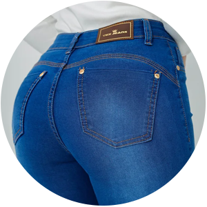calca jeans com elastano