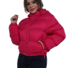 jaqueta nylon puffer pink