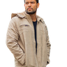 jaqueta masculina sarja areia